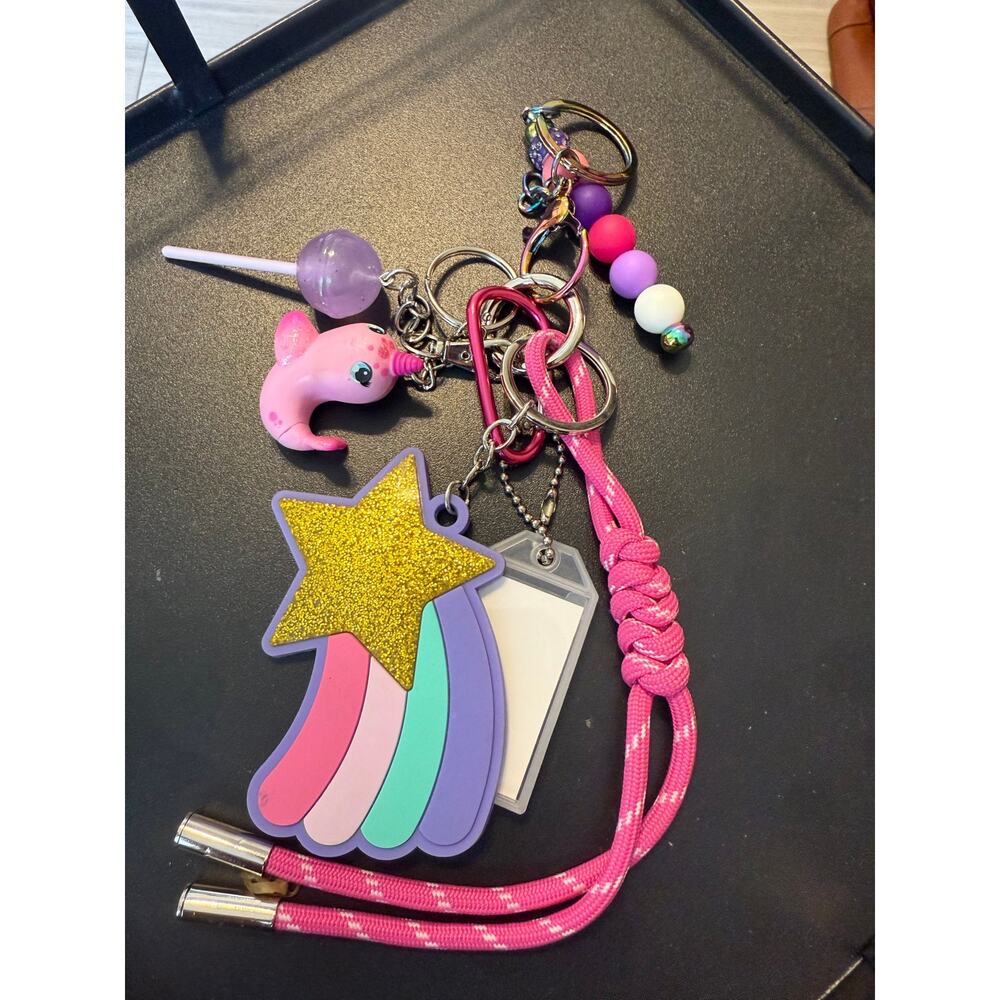 Bag charm rainbow
